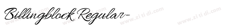 Billingblock Regular字体转换 Billingblock Regular字体转换
